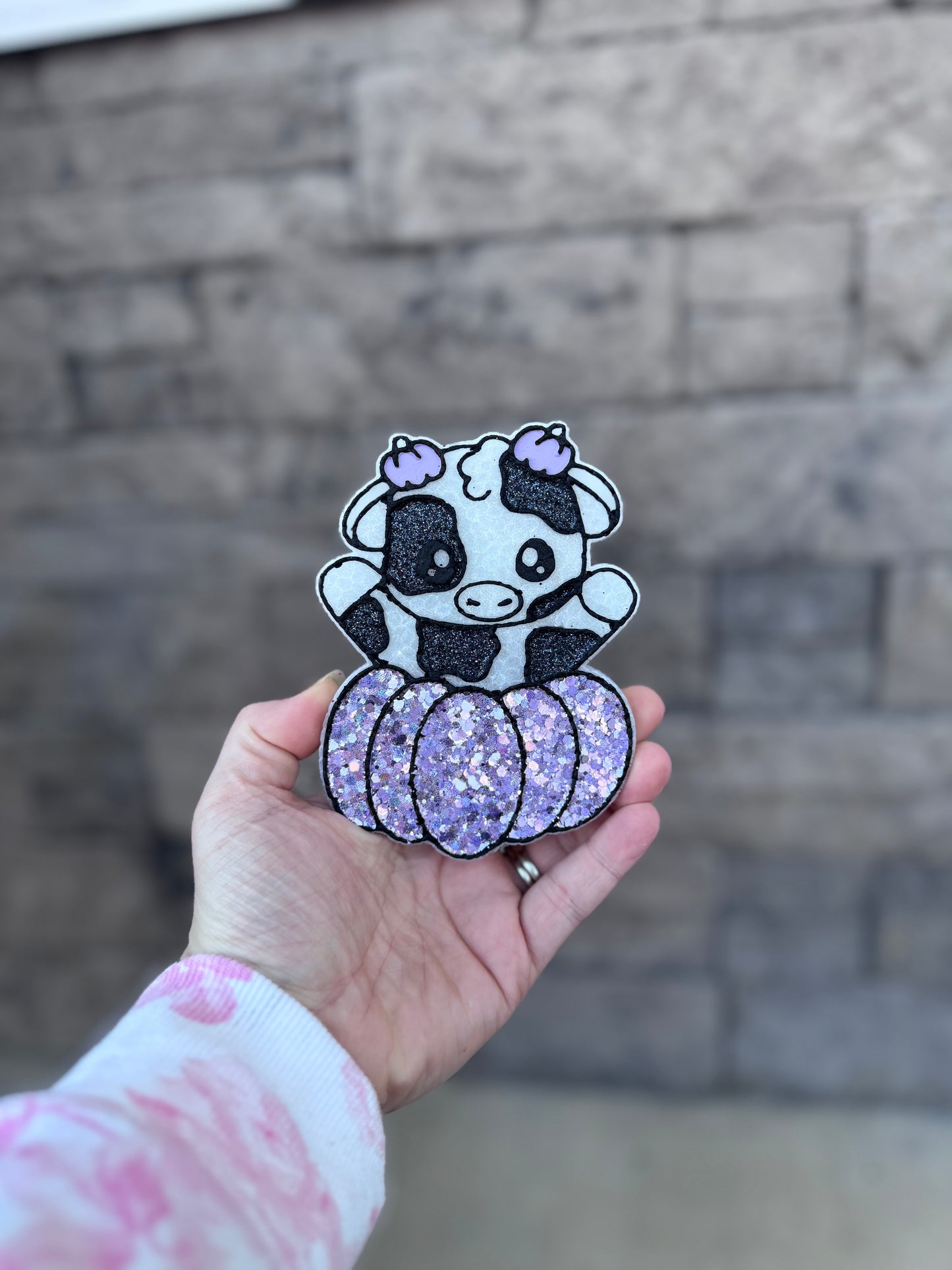 Cow in pumpkin (purple)