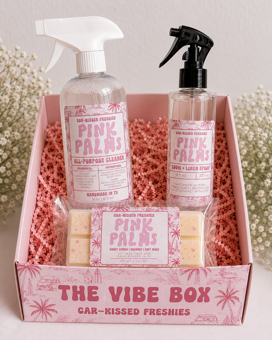 Pink Palms |The Vibe Box
