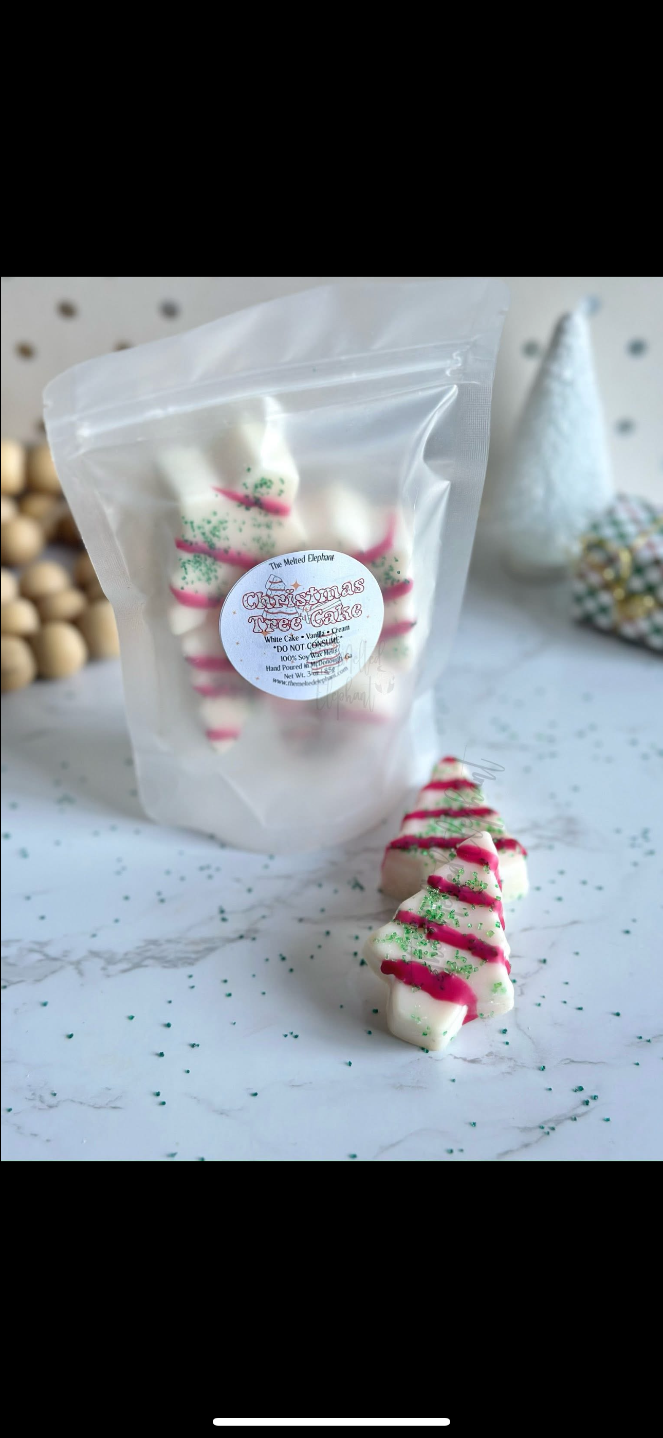 Christmas cake wax melts
