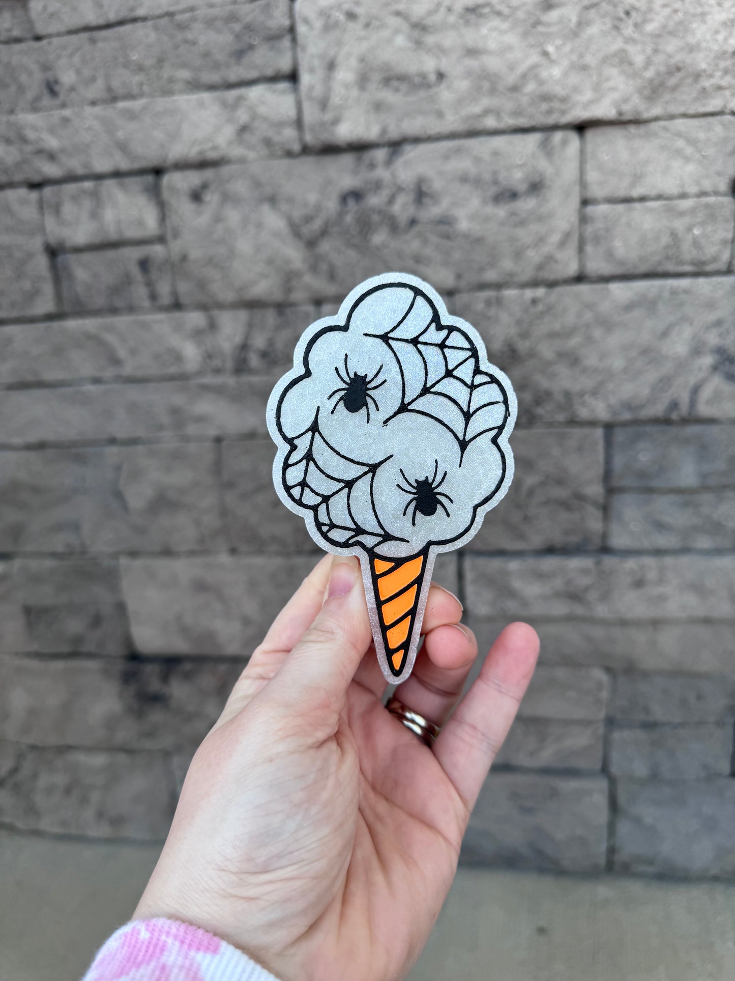 Spiderweb cotton candy