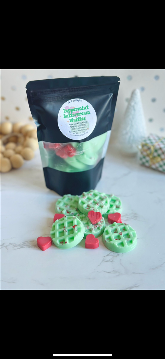 Peppermint Buttercream Waffle