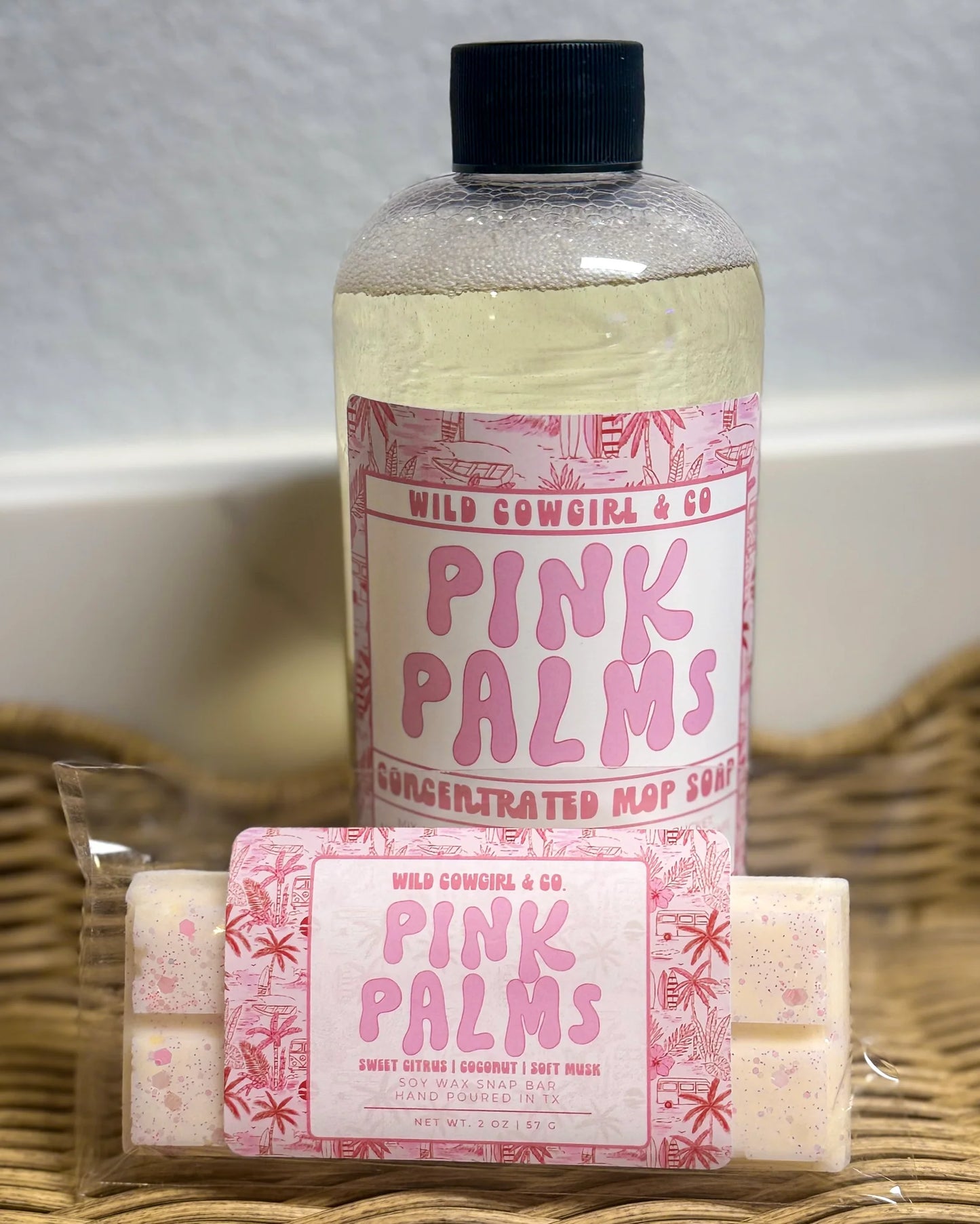 Pink Palms | Mop Soap