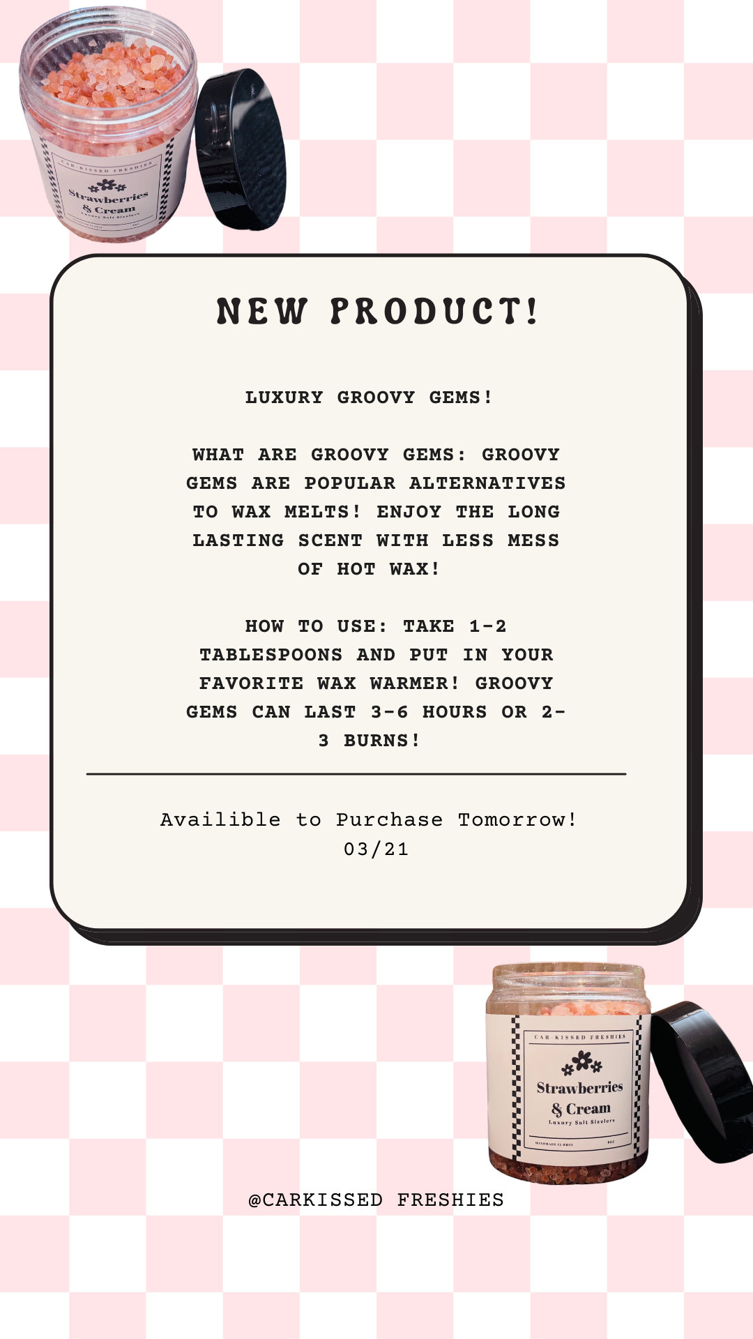 Custom Groovy Gems 8oz